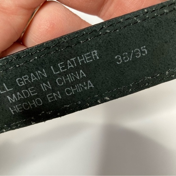 Dockers full grain leather black belt size 38 - Picture 5 of 6